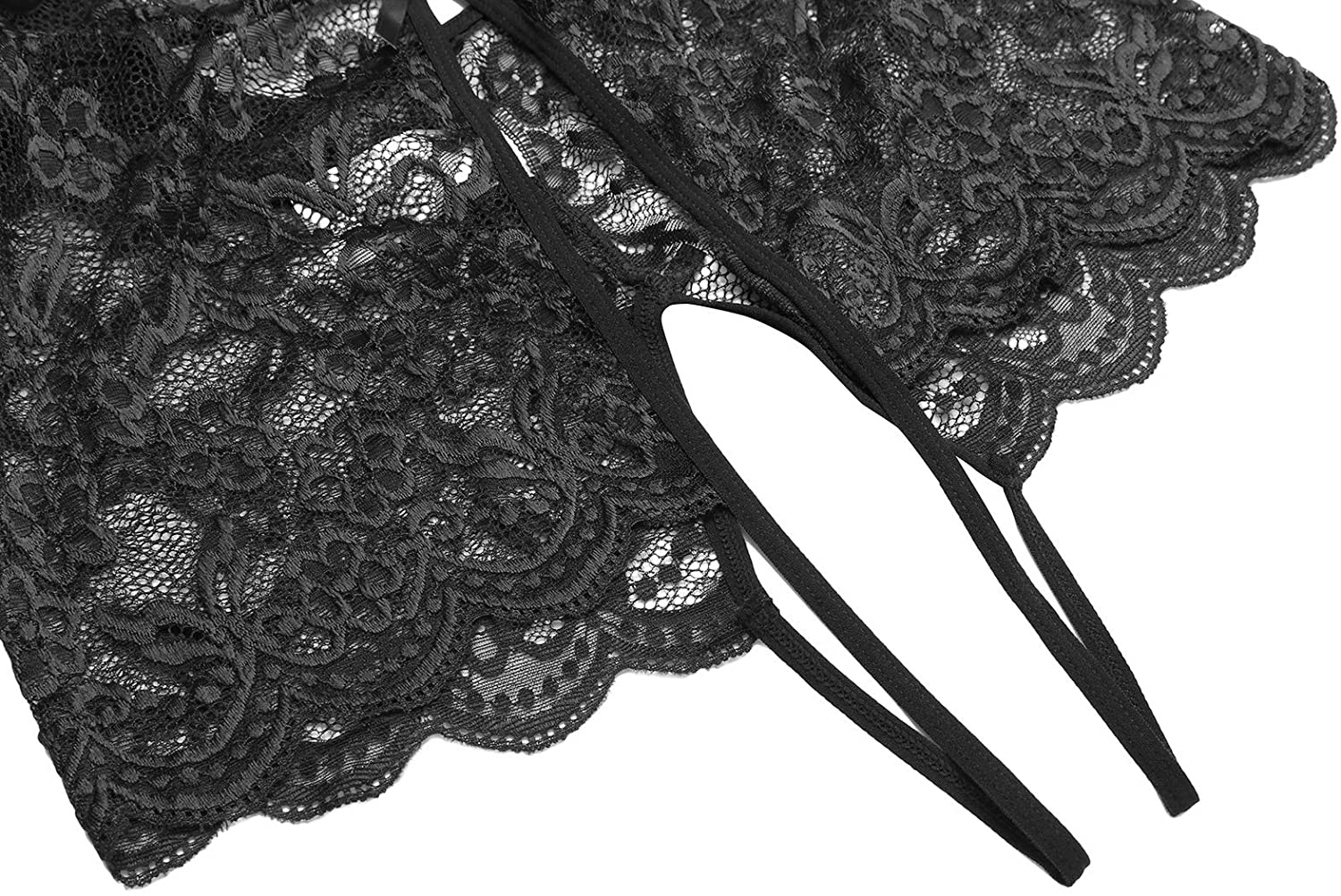 LOLLO VITA Women Lingerie Lace Bodysuit One Piece Babydoll Teddy Chemise Sleepwear Apparel & Accessories > Clothing > Underwear & Socks > Lingerie LOLLO VITA