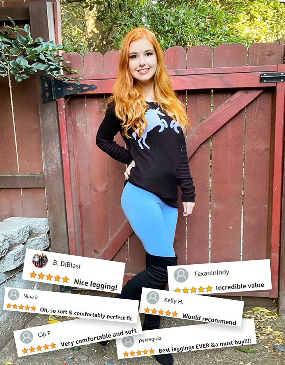 CAMPSNAIL 4 Pack High Waisted Leggings for Women- Soft Tummy Control Slimming Yoga Pants for Workout Running Reg & Plus Size Apparel & Accessories > Clothing > Activewear CAMPSNAIL