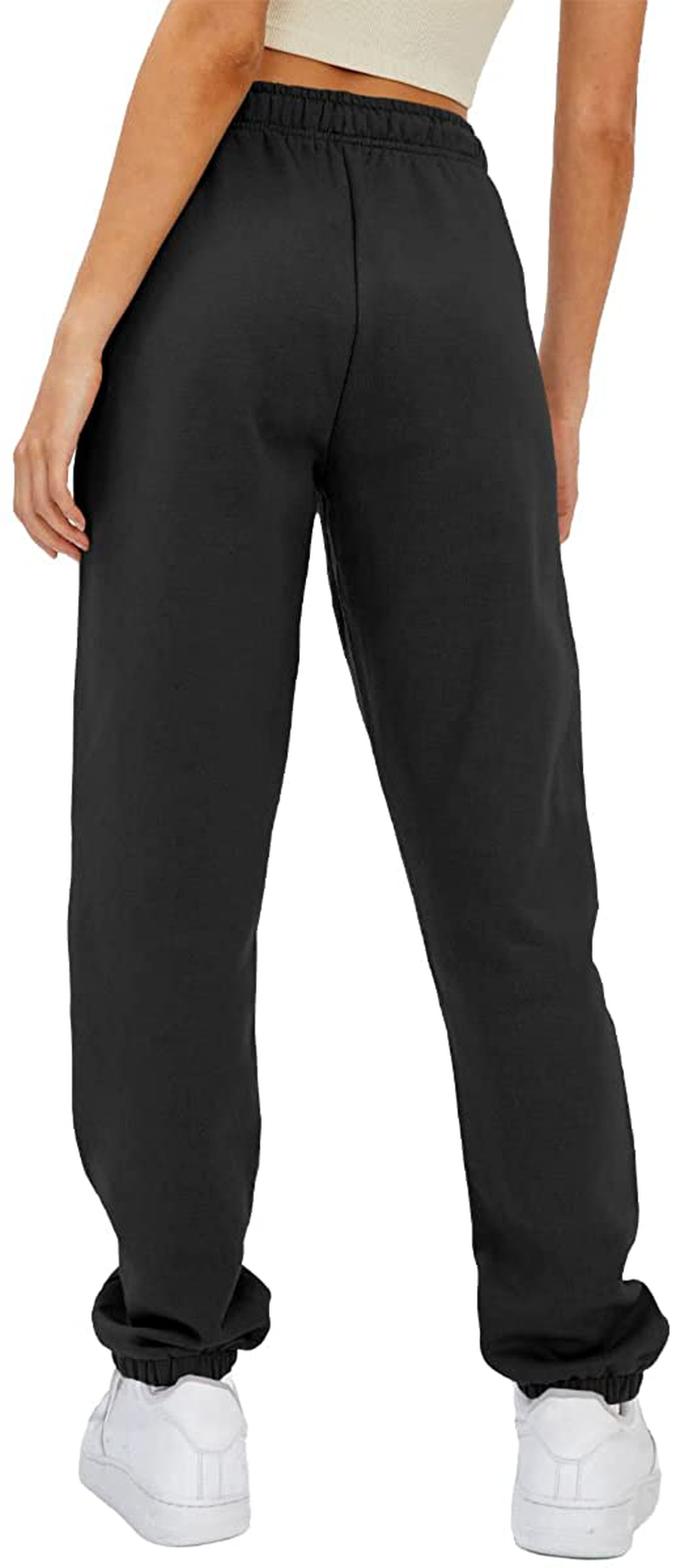 Trendy Queen Womens Fleece Sweatpants Warm Comfy Joggers Pants Athletic Lounge Leggings with Pockets Apparel & Accessories > Clothing > Activewear Kylie Max
