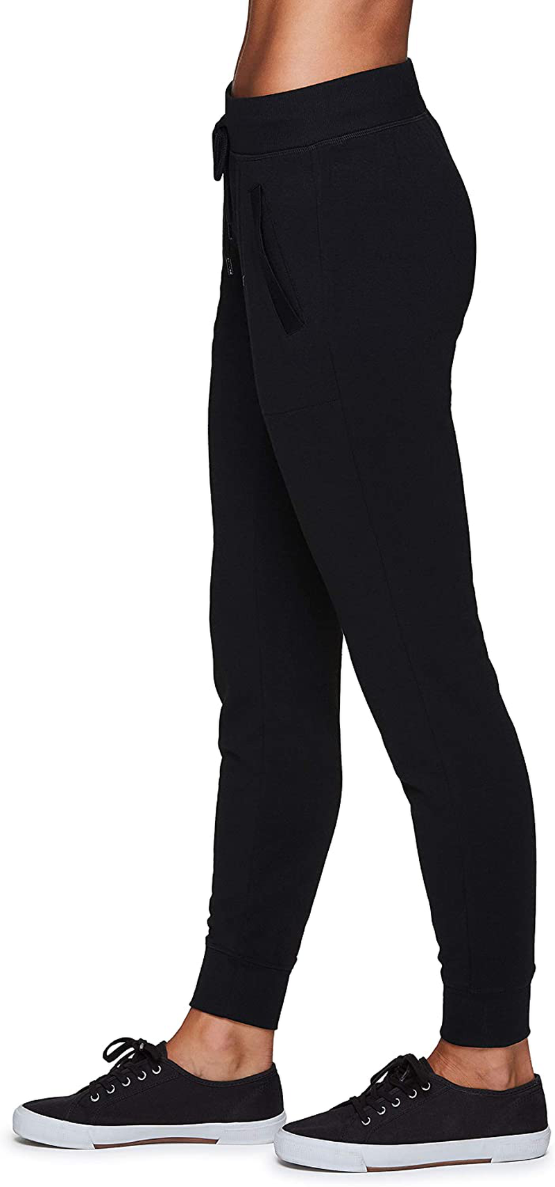 RBX Active Women'S Athletic Super Soft Lightweight Cuffed Tapered Jogger Sweatpants with Pockets Apparel & Accessories > Clothing > Activewear Kylie Max