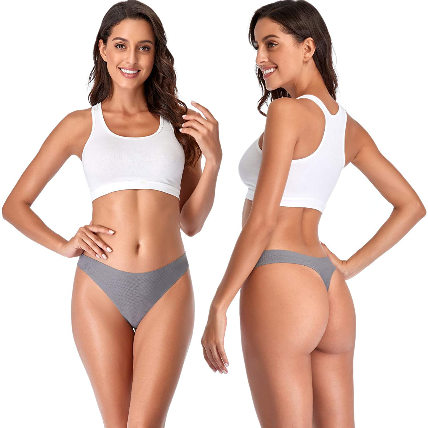 Thong underwear for women,No Show Breathable Cotton Womens Thongs Underwear Seamless Thongs for Women Apparel & Accessories > Clothing > Underwear & Socks > Underwear QOVOQ