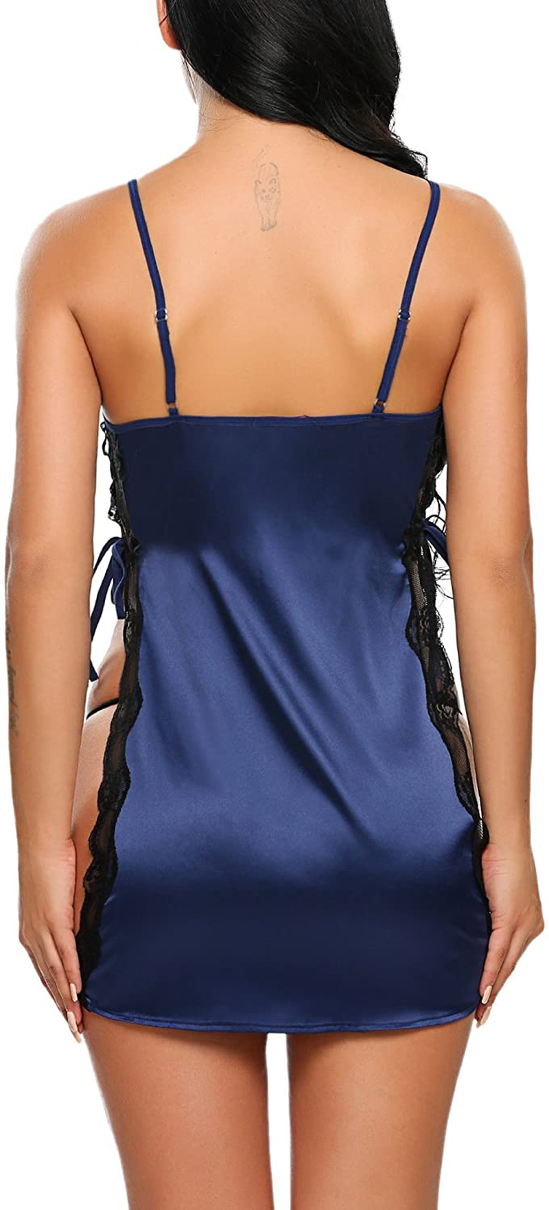 Avidlove Women Babydoll for Women Satin Nightwear Lace Chemise Sexy Nightgown Apparel & Accessories > Clothing > Underwear & Socks > Lingerie Kylie Max