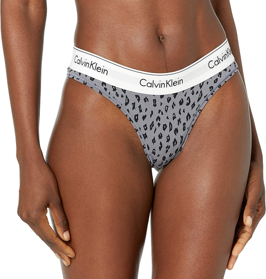Calvin Klein Women'S Modern Cotton Brazilian Cut Panty Apparel & Accessories > Clothing > Underwear & Socks > Underwear Calvin Klein Savannah Cheetah_pewter X-Small