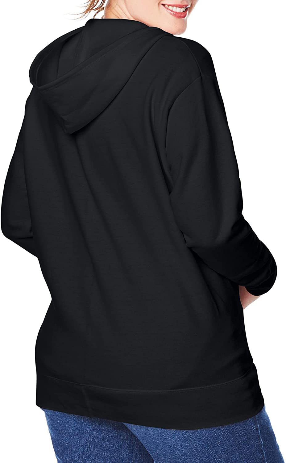JUST MY SIZE plus Size Comfortsoft Ecosmart Fleece Full-Zip Women'S Hoodie Apparel & Accessories > Clothing > Activewear Kylie Max