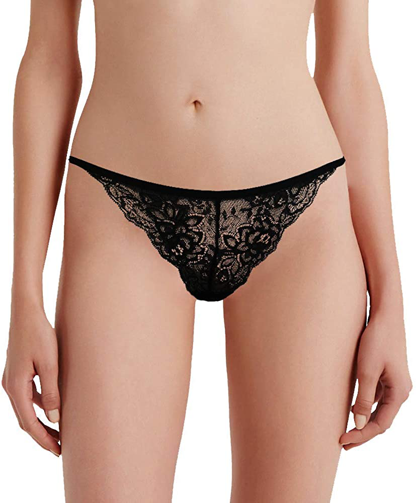 Women's Lace Thongs, T Back Low Waist See Through Panties Sexy Seamless V-Shape Design Lace Thongs for Women Apparel & Accessories > Clothing > Underwear & Socks > Underwear Delcroix