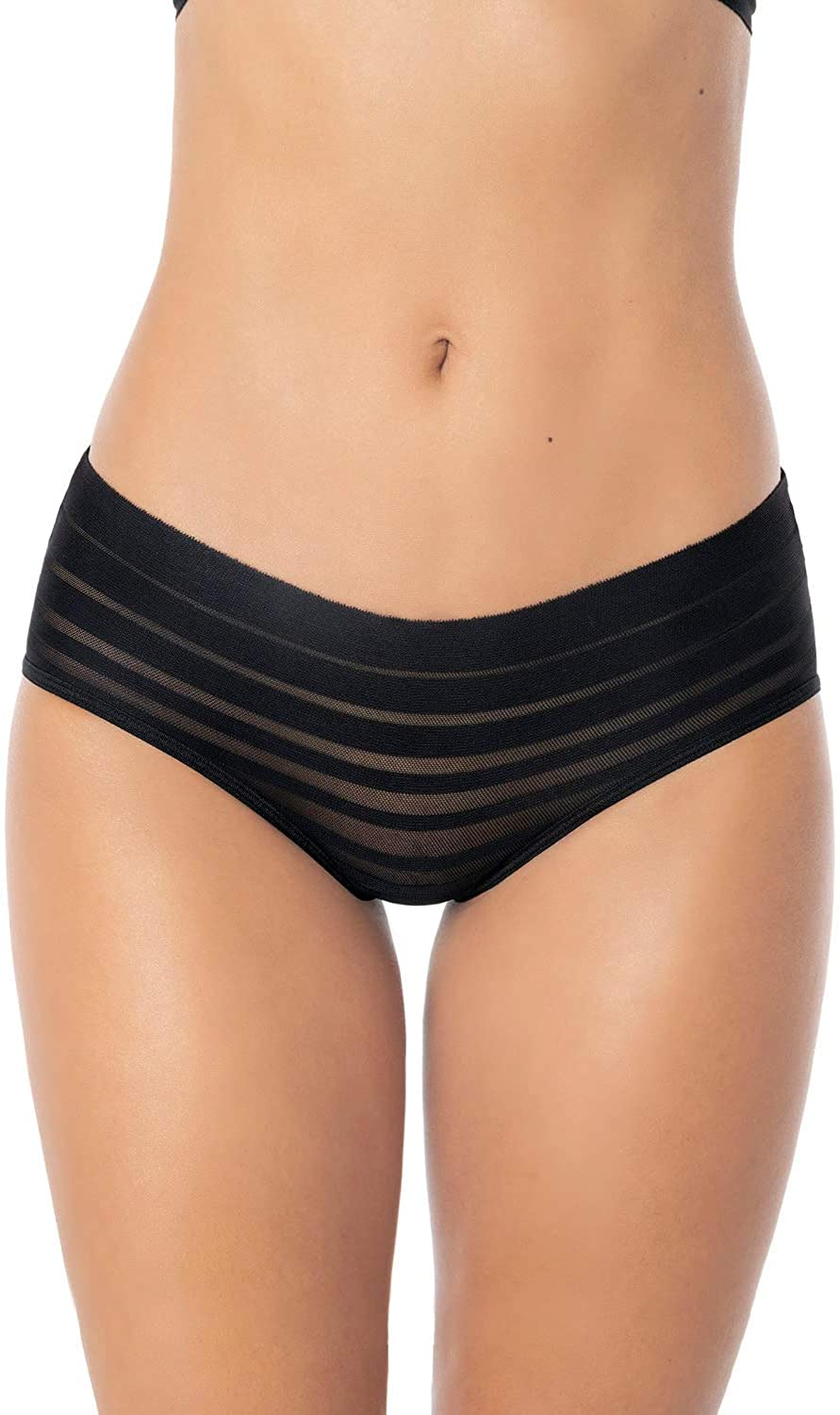 Lace Hipster Panties - Hiphugger Womens Underwear Apparel & Accessories > Clothing > Underwear & Socks > Underwear Leonisa Black Small