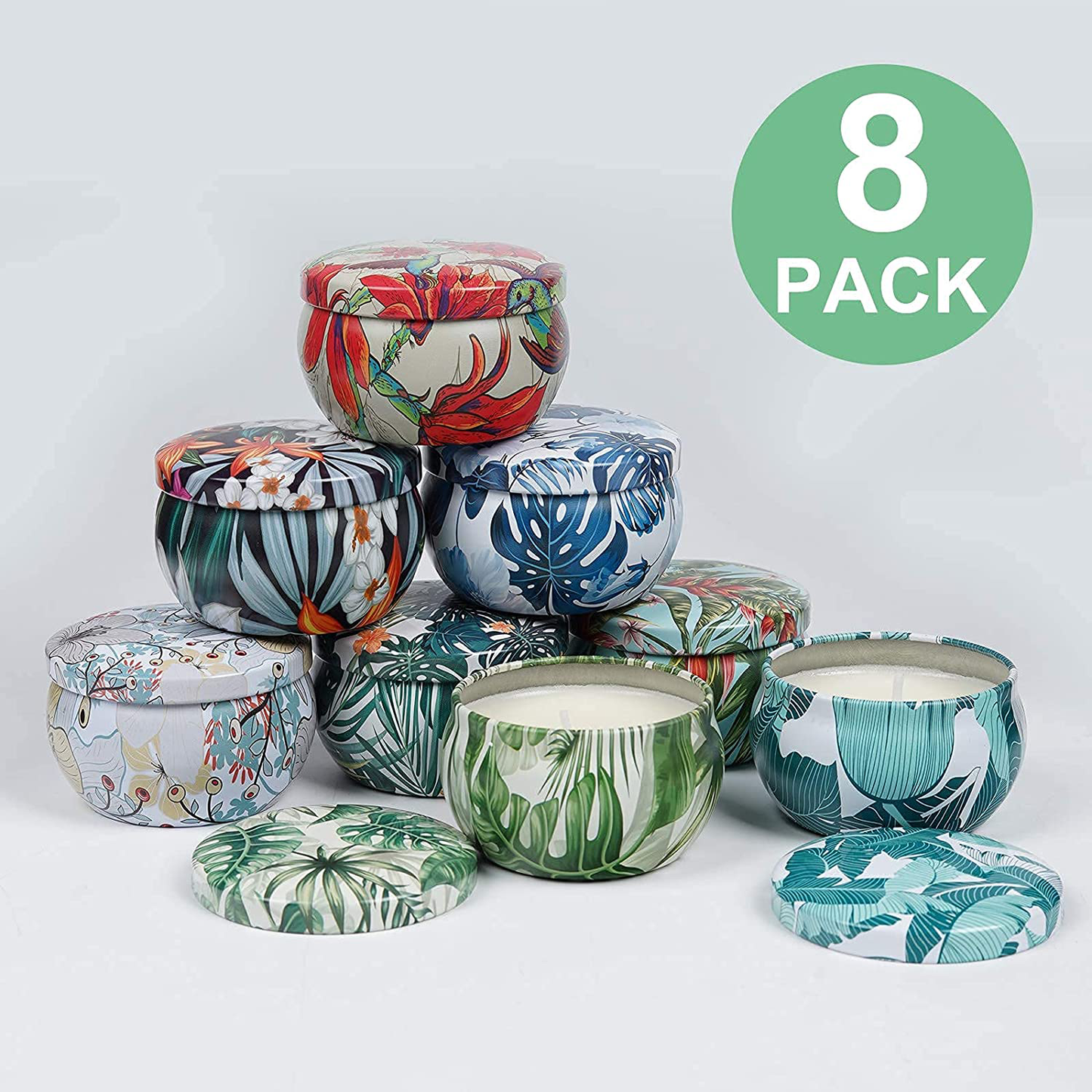 Scented Candles Soy Wax 8-Pack Gift Set,Natural Aromatherapy Candle for Stress Relief, Lavender Candles for Home Scented Women Bath Spa Yoga Christmas, Birthday, Valentine's Day, Mother's Day Arts & Entertainment > Party & Celebration > Gift Giving ASYOUWISH