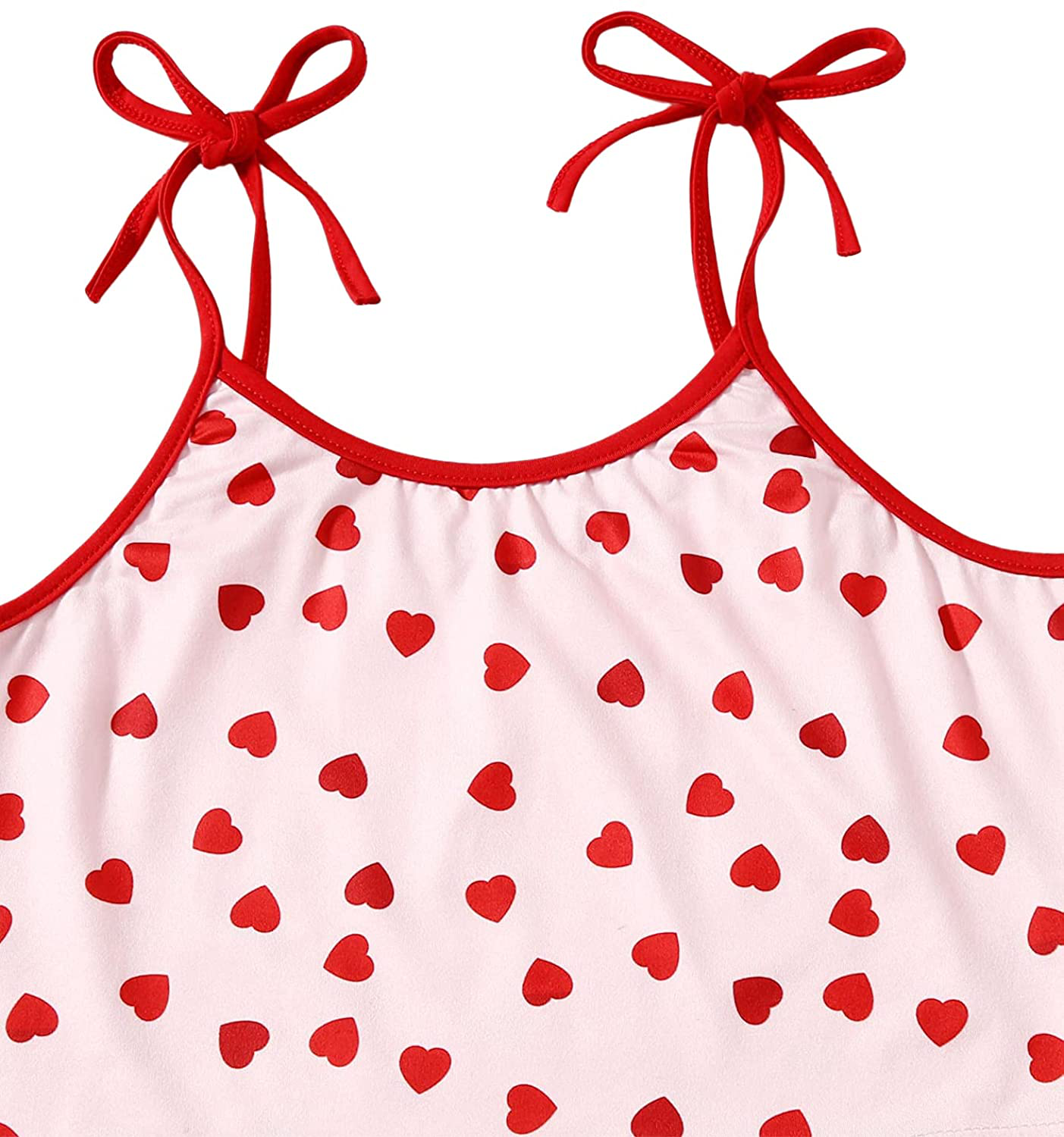 Romwe Women'S 2 Pieces Cherry Print Cute Pajama Set Tie Shoulder Cami Top and Shorts Sleepwear Apparel & Accessories > Clothing > Sleepwear & Loungewear Kylie Max