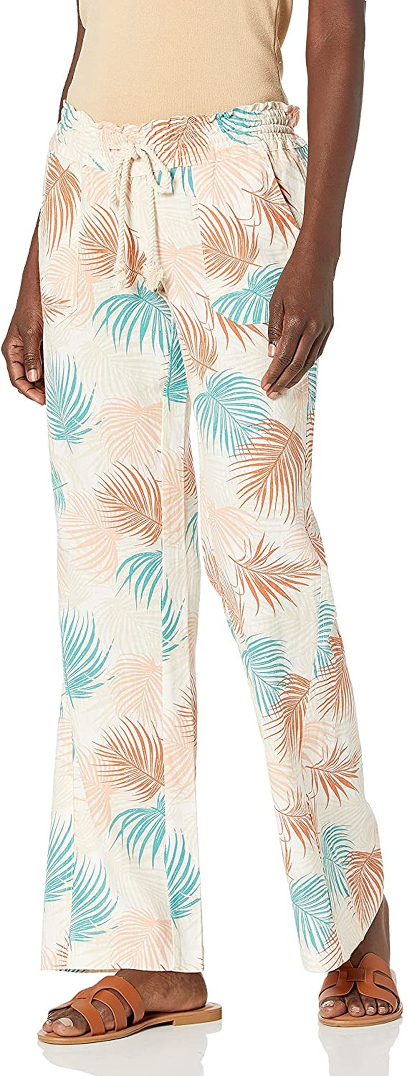 Roxy Women'S Oceanside Pant Apparel & Accessories > Clothing > Underwear & Socks > Underwear Roxy Snow White Palm Shadows 213 Small