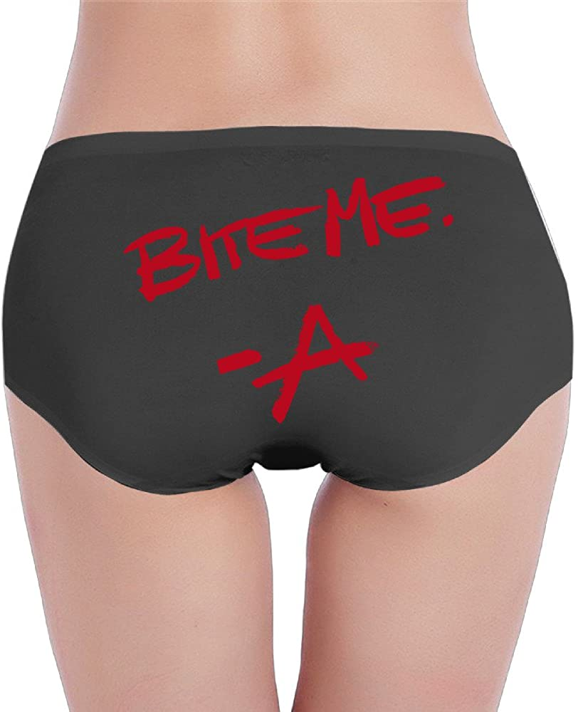Duola Women'S Liars Bite Me Hipster Panty Black Apparel & Accessories > Clothing > Underwear & Socks > Underwear Duola Decoration