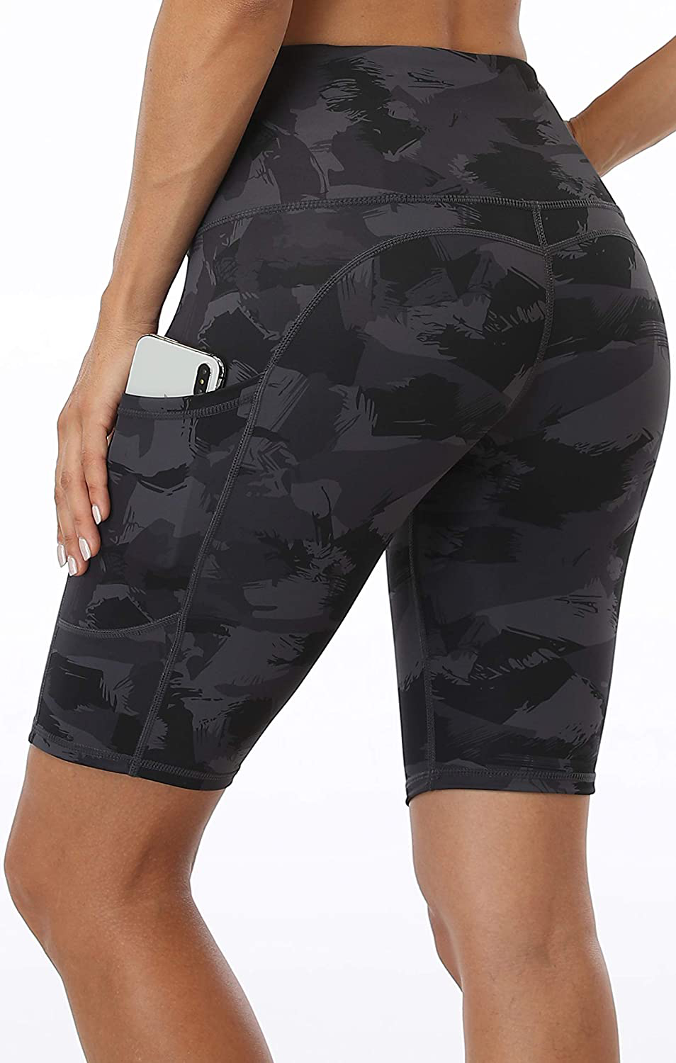 Oalka Women'S Short Yoga Side Pockets High Waist Workout Running Shorts Apparel & Accessories > Clothing > Shorts Kylie Max