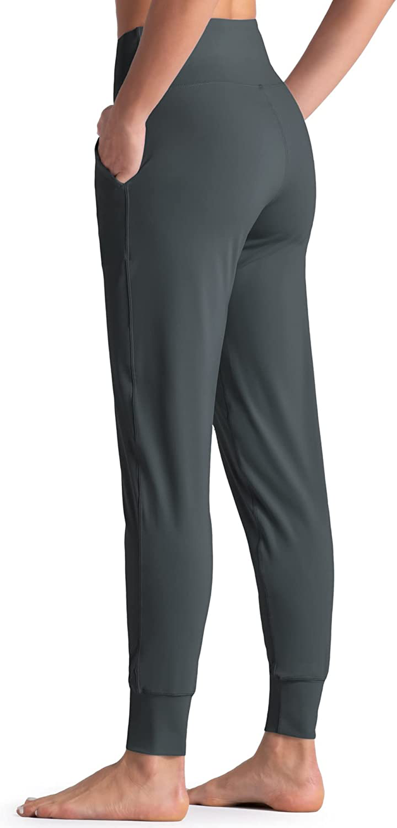 Wjustforu Women'S High Waist Joggers Sweatpants Lightweight & Comfortable Yoga Pants with Pockets Apparel & Accessories > Clothing > Activewear Kylie Max