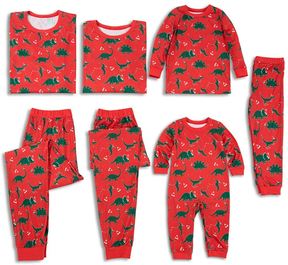IFFEI Matching Family Pajamas Sets Christmas Pj'S with Deer Long Sleeve Tee and Plaid Pants Loungewear Apparel & Accessories > Clothing > Sleepwear & Loungewear > Pajamas Kylie Max
