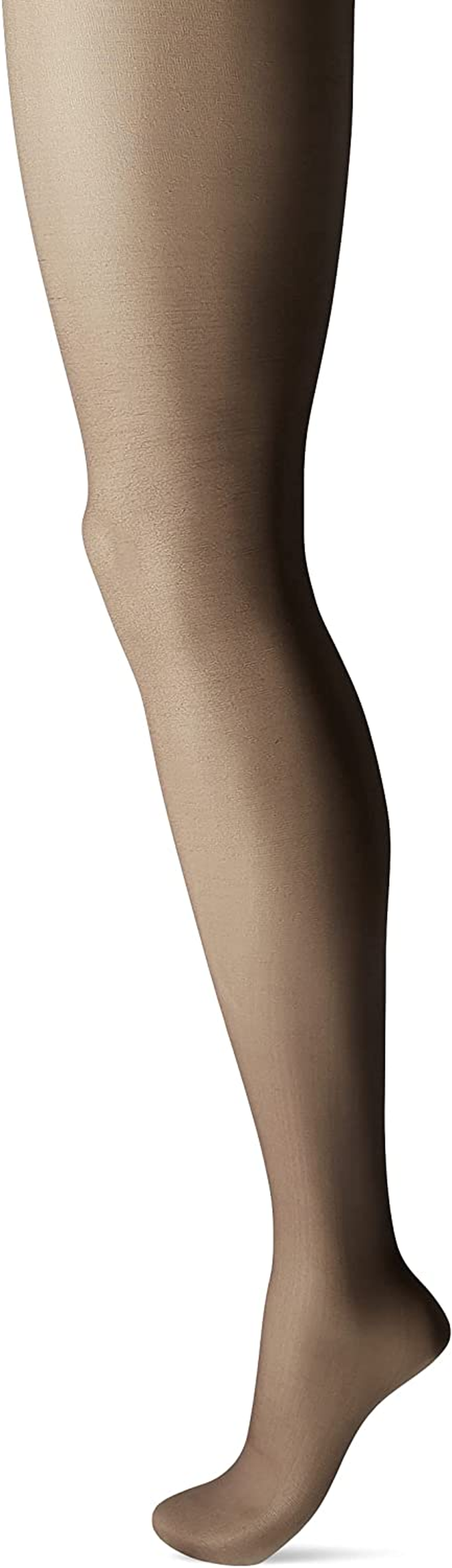 Hanes Women'S Control Top Sheer Toe Silk Reflections Panty Hose Apparel & Accessories > Clothing > Underwear & Socks > Shapewear Hanes Barely Black 1 E-F