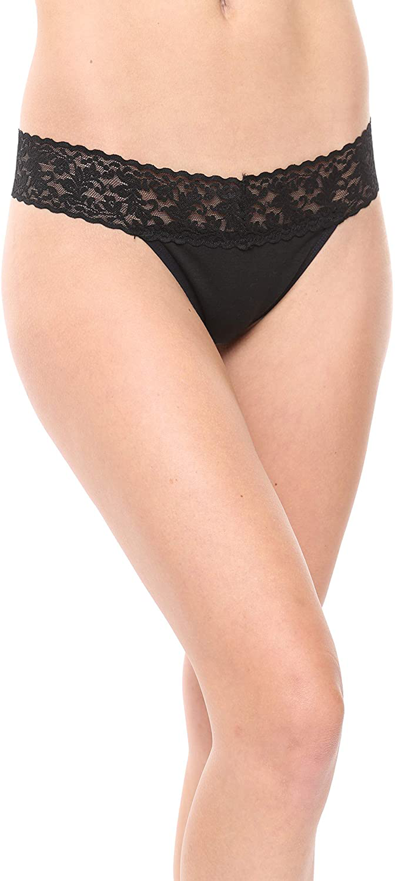 Free to Live 6 Pack Women's Underwear - Lace Band Cotton Thong Panties Apparel & Accessories > Clothing > Underwear & Socks > Underwear Free to Live