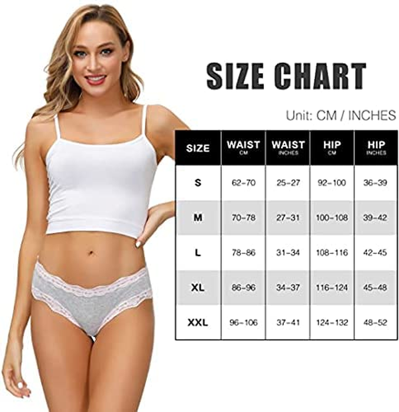 LYYTHAVON Women’S Underwear Soft Breathable Cotton Brief Ladies Panties 5-Pack Apparel & Accessories > Clothing > Underwear & Socks > Underwear LYYTHAVON