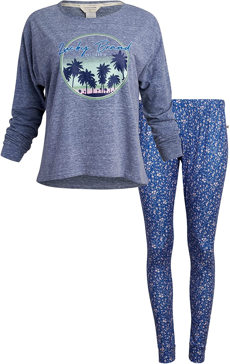 Lucky Brand Women's Pajamas - 2 Piece Scoop Neck Sleep and Lounge Set (Size: S-XL) Apparel & Accessories > Clothing > Sleepwear & Loungewear > Pajamas Lucky Brand Moonlight Medium