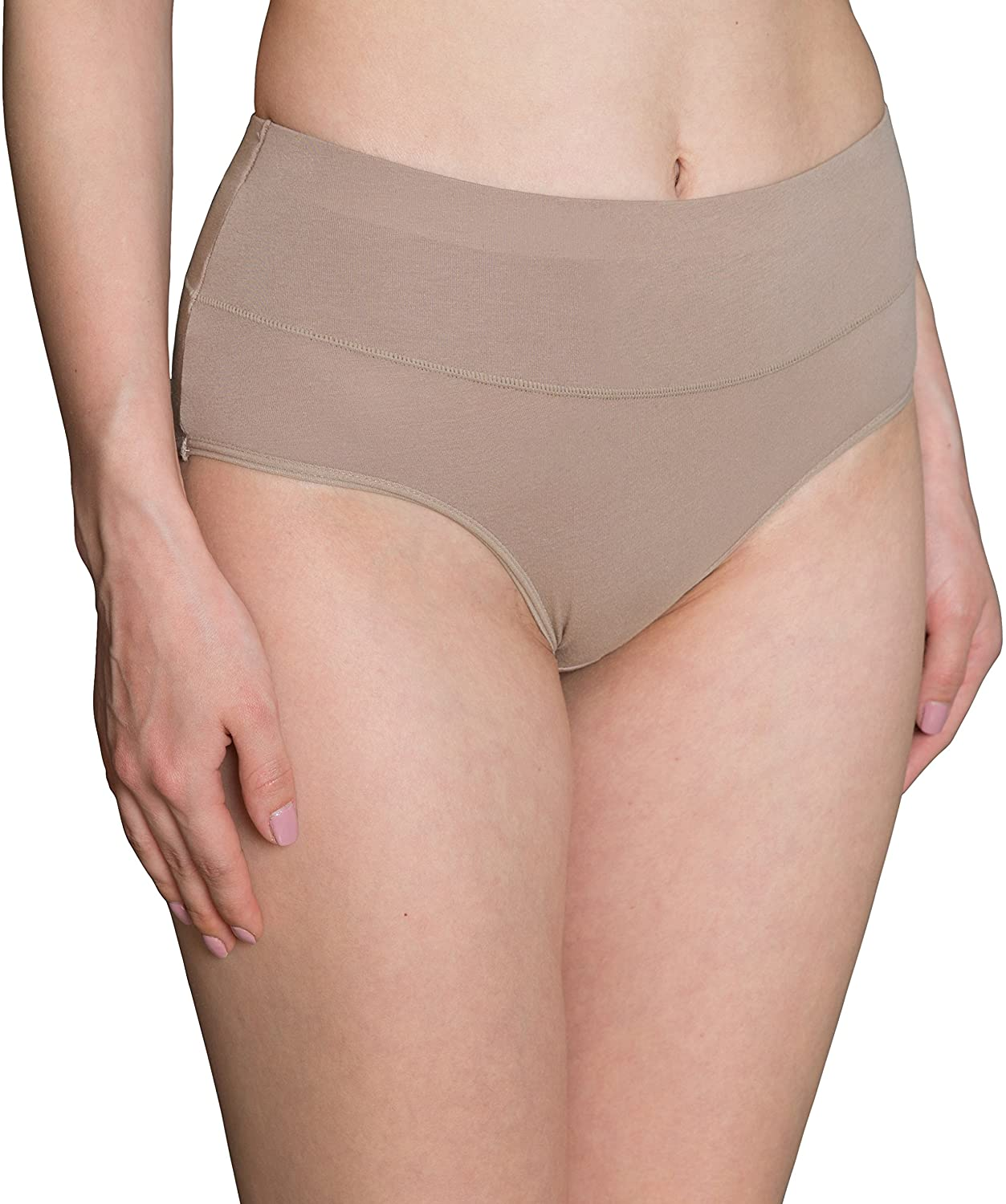INNERSY Womens High Waisted Underwear Cotton Panties Regular & plus Size 5-Pack Apparel & Accessories > Clothing > Underwear & Socks > Underwear INNERSY
