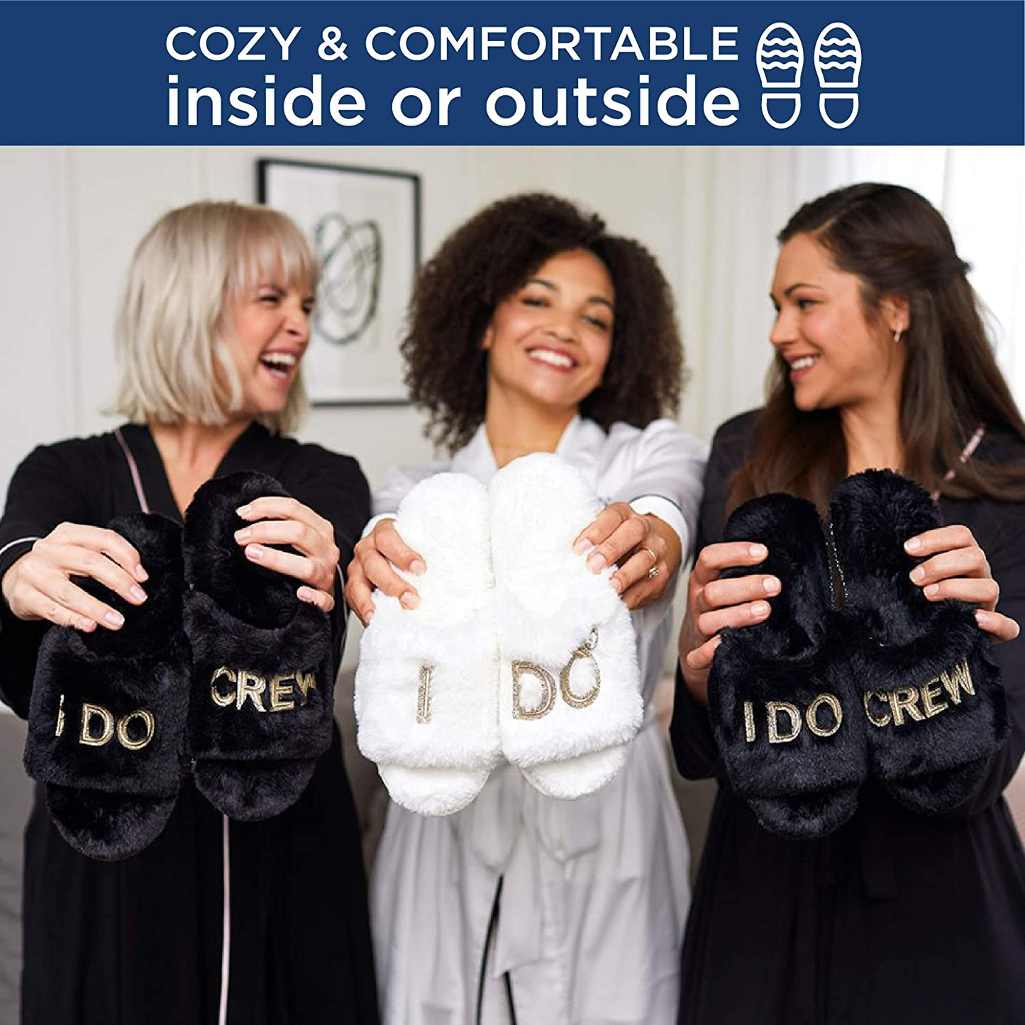 Dearfoams Women's Bridal I Do & I Do Crew Giftable Slide Slipper Arts & Entertainment > Party & Celebration > Gift Giving Dearfoams