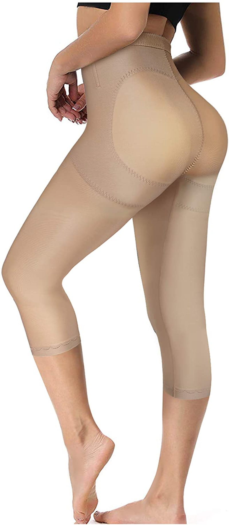 Gotoly Women Hi-Waist Butt Lifter Thigh Slimmer Panties Waist Trainer Shapewear Tummy Control Body Shaper Shorts Apparel & Accessories > Clothing > Underwear & Socks > Shapewear Gotoly Beige Large
