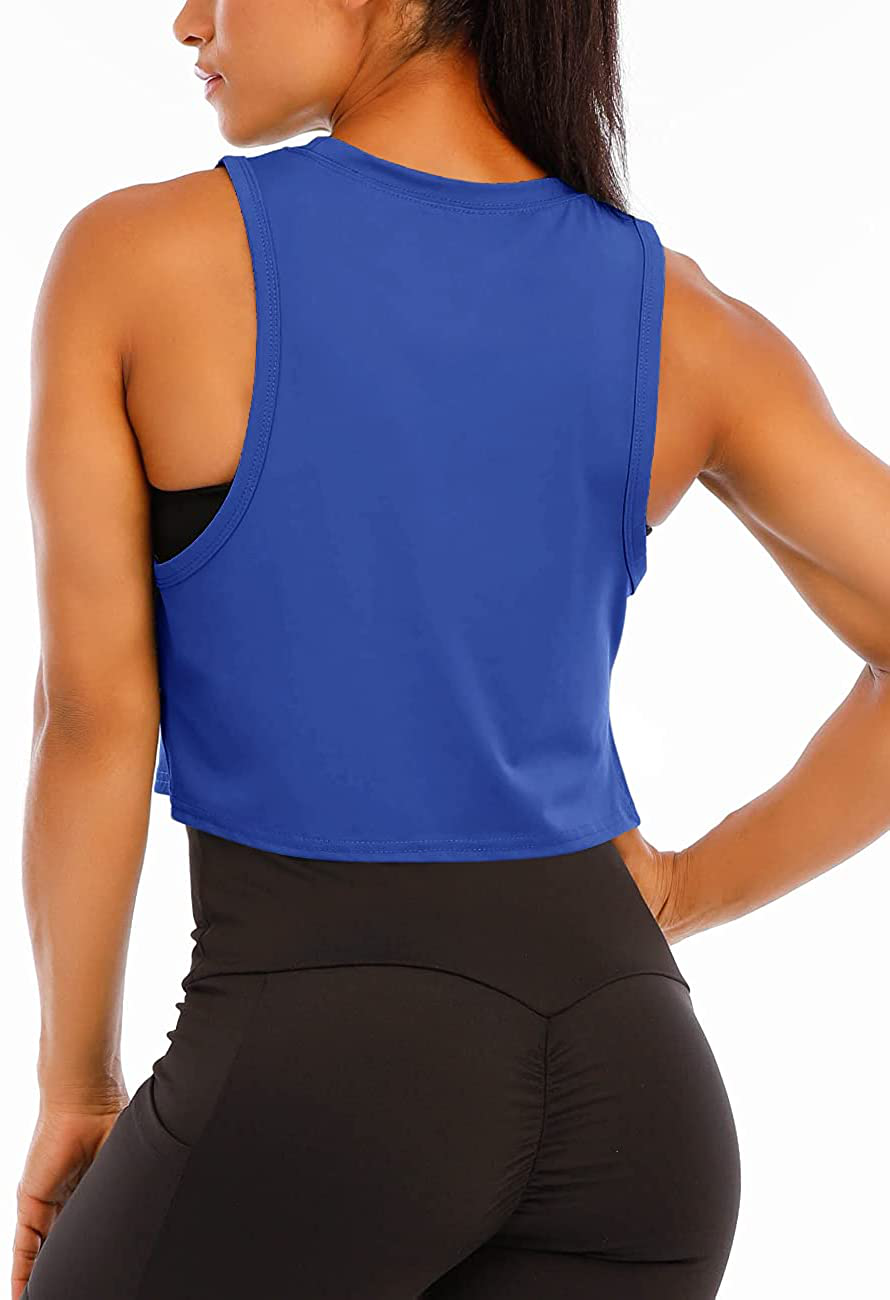 Haola Women'S Loose Sleeveless Cropped Muscle Open Side Yoga Tops Workout Cool T-Shirt Running Short Tank Crop Tops Apparel & Accessories > Clothing > Activewear Kylie Max