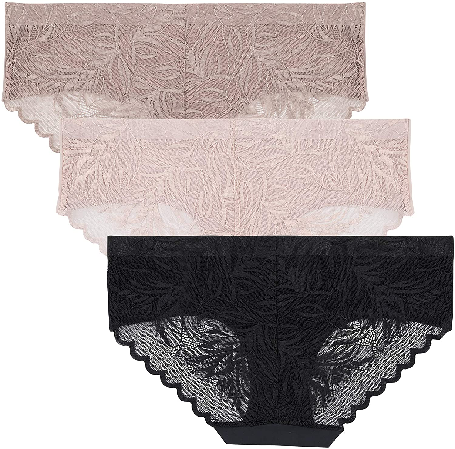 Vince Camuto Women'S No Show Seamless Hipster Panty Multi-Pack Underwear Apparel & Accessories > Clothing > Underwear & Socks > Underwear Vince Camuto