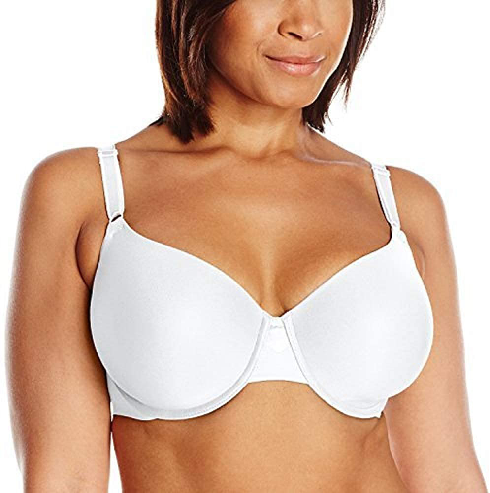 Olga Women's No Side Effects Underwire Contour Bra Apparel & Accessories > Clothing > Underwear & Socks > Bras Olga White 38DD