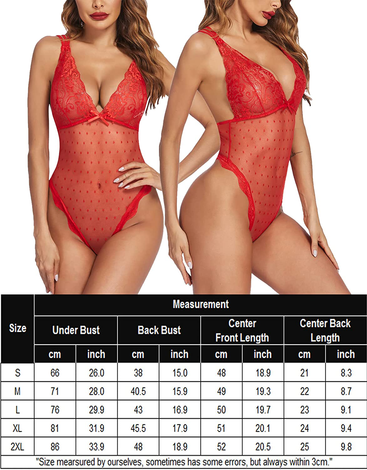 Avidlove Women Teddy Lingerie One Piece Bodysuit Lingerie Apparel & Accessories > Clothing > Underwear & Socks > Lingerie Avidlove