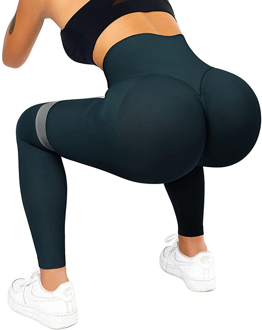 SUUKSESS Women Scrunch Butt Lifting Seamless Leggings Booty High Waisted Workout Yoga Pants Apparel & Accessories > Clothing > Activewear SUUKSESS