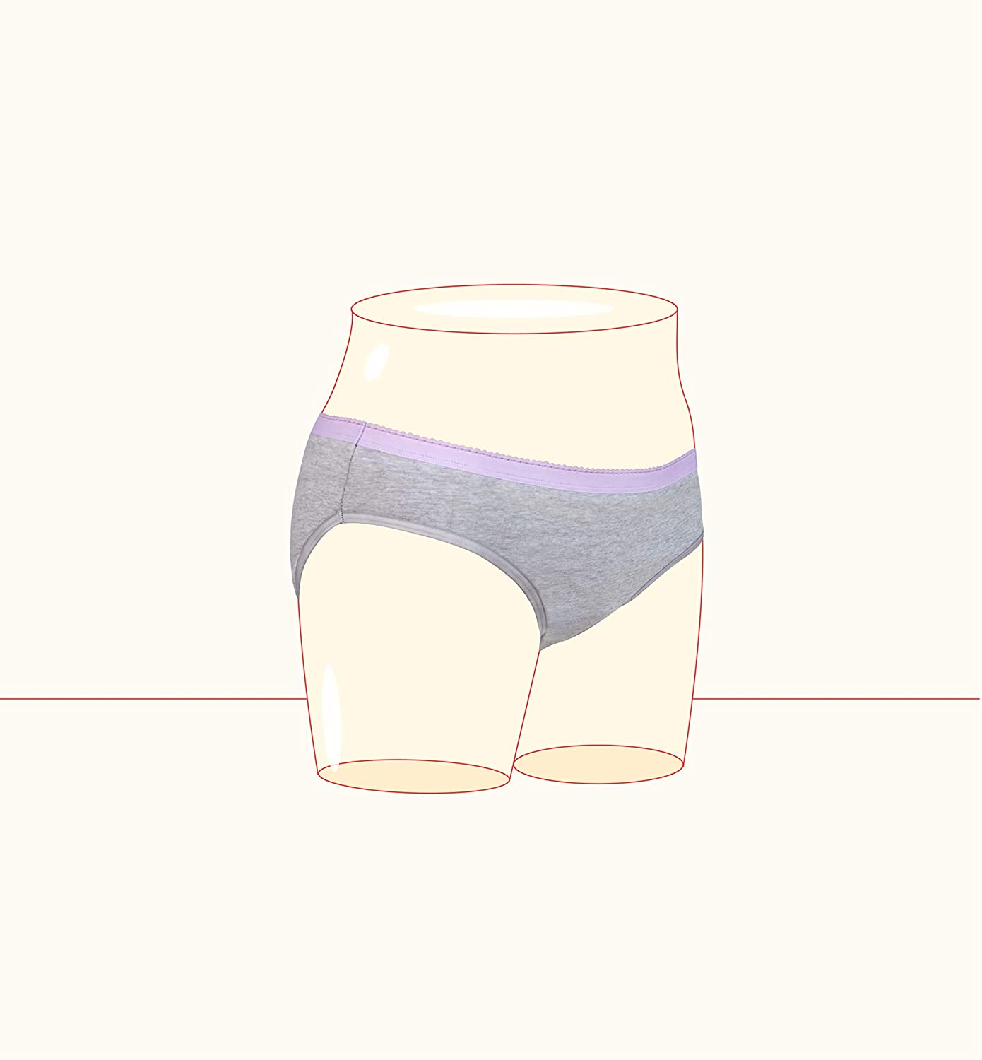Thinx (BTWN) Bikini Panties | Period Underwear for Teen Girls | Menstrual Underwear | Super Absorbency Apparel & Accessories > Clothing > Underwear & Socks > Underwear Thinx BTWN