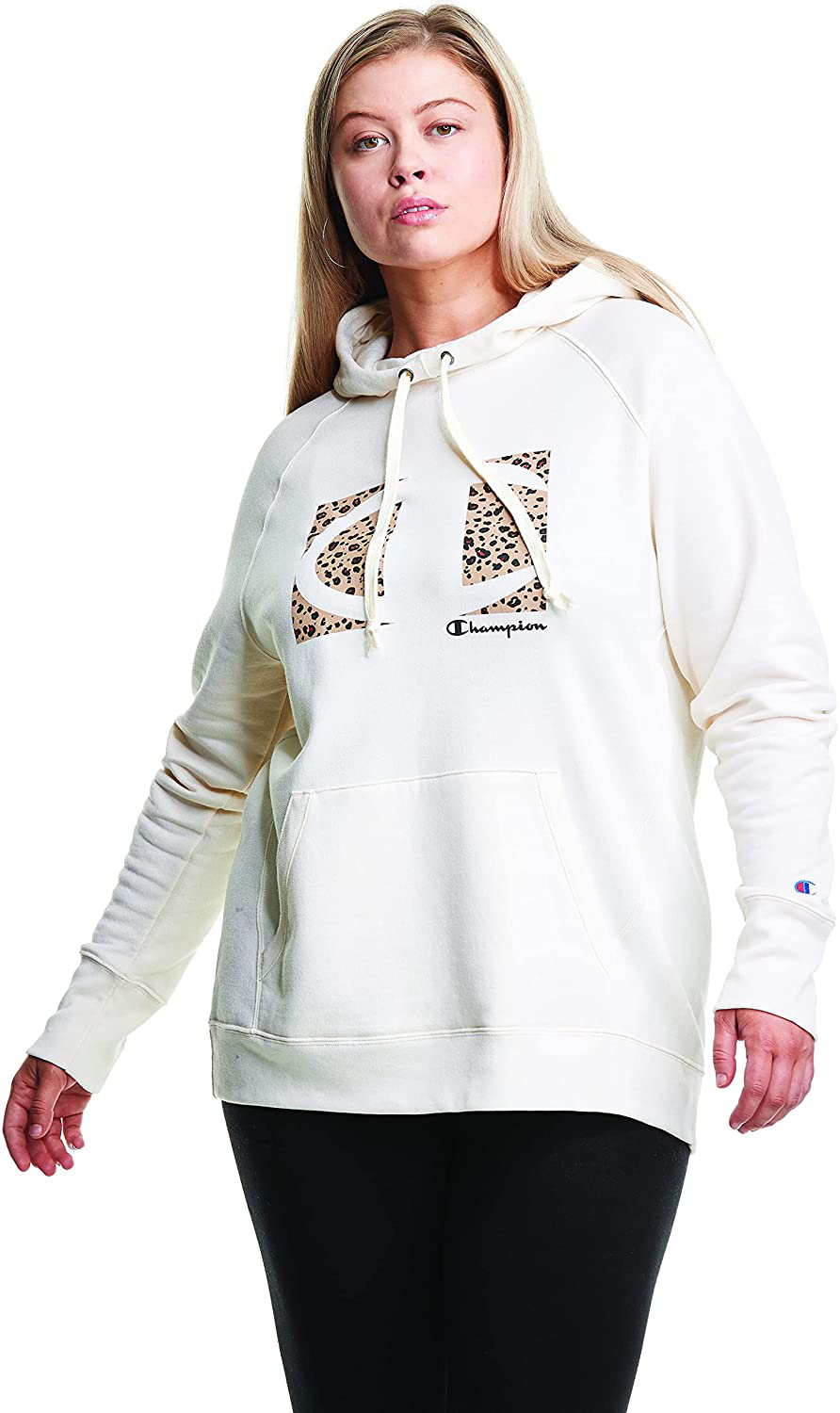 Champion Women'S Powerblend Fleece Hoodie, Big C Graphic Logo Apparel & Accessories > Clothing > Activewear Kylie Max