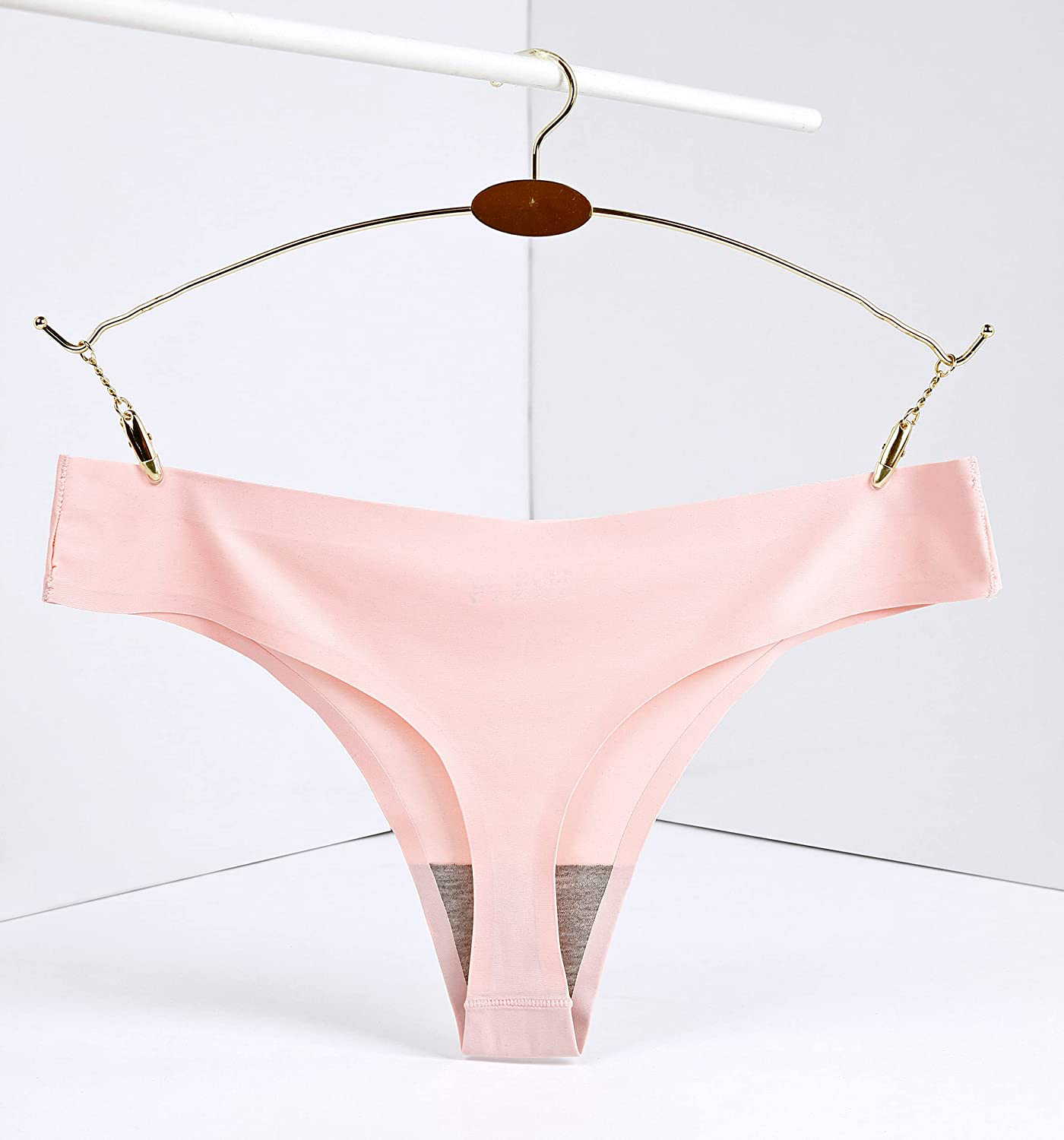 CRISAN Seamless Thongs for Women Nylon No Show Thong Underwear Women 6 Pack Apparel & Accessories > Clothing > Underwear & Socks > Underwear CRISAN