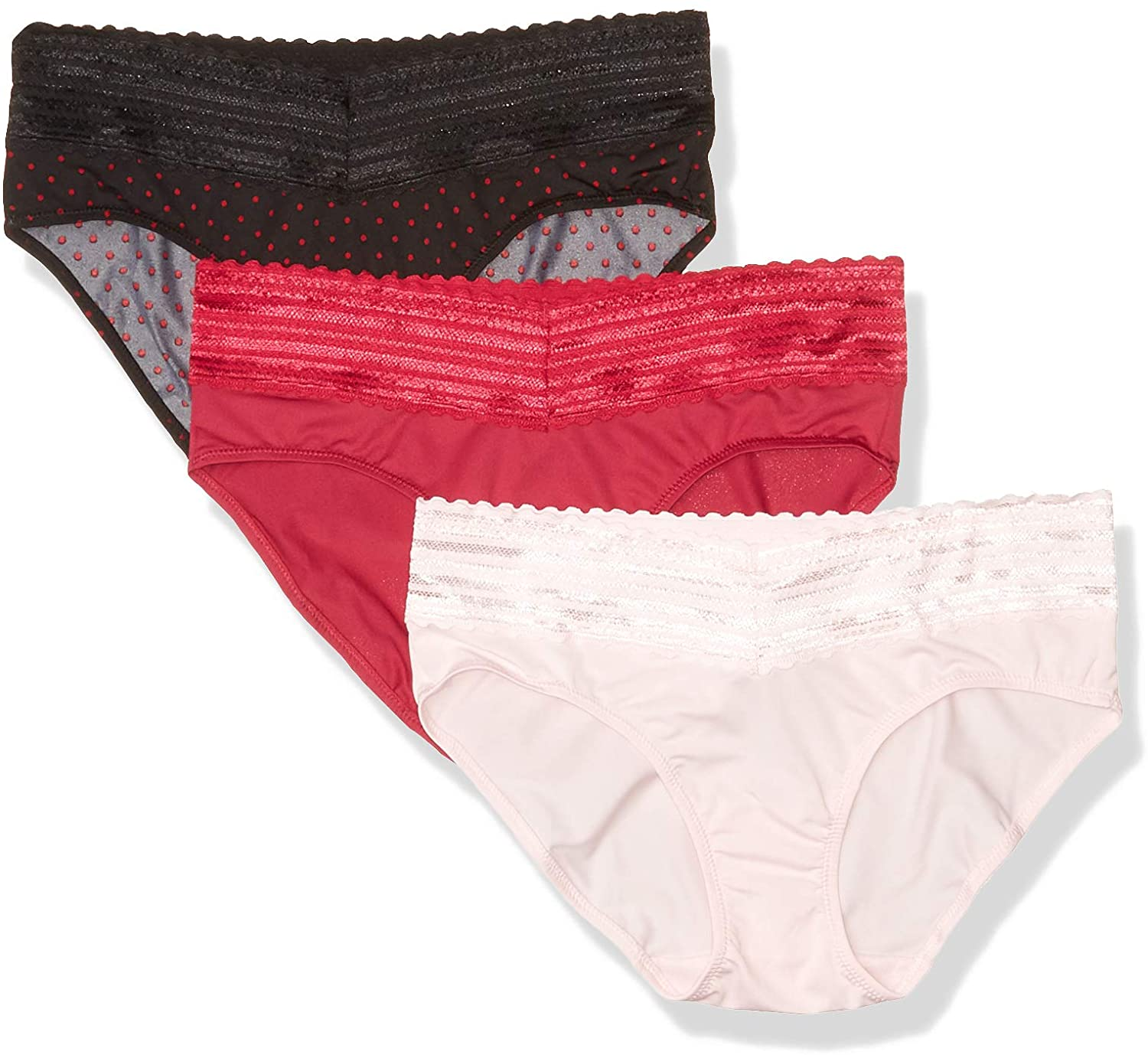 Warner'S Women'S Blissful Benefits No Muffin Top 3 Pack Hipster Panties Apparel & Accessories > Clothing > Underwear & Socks > Underwear Warner's