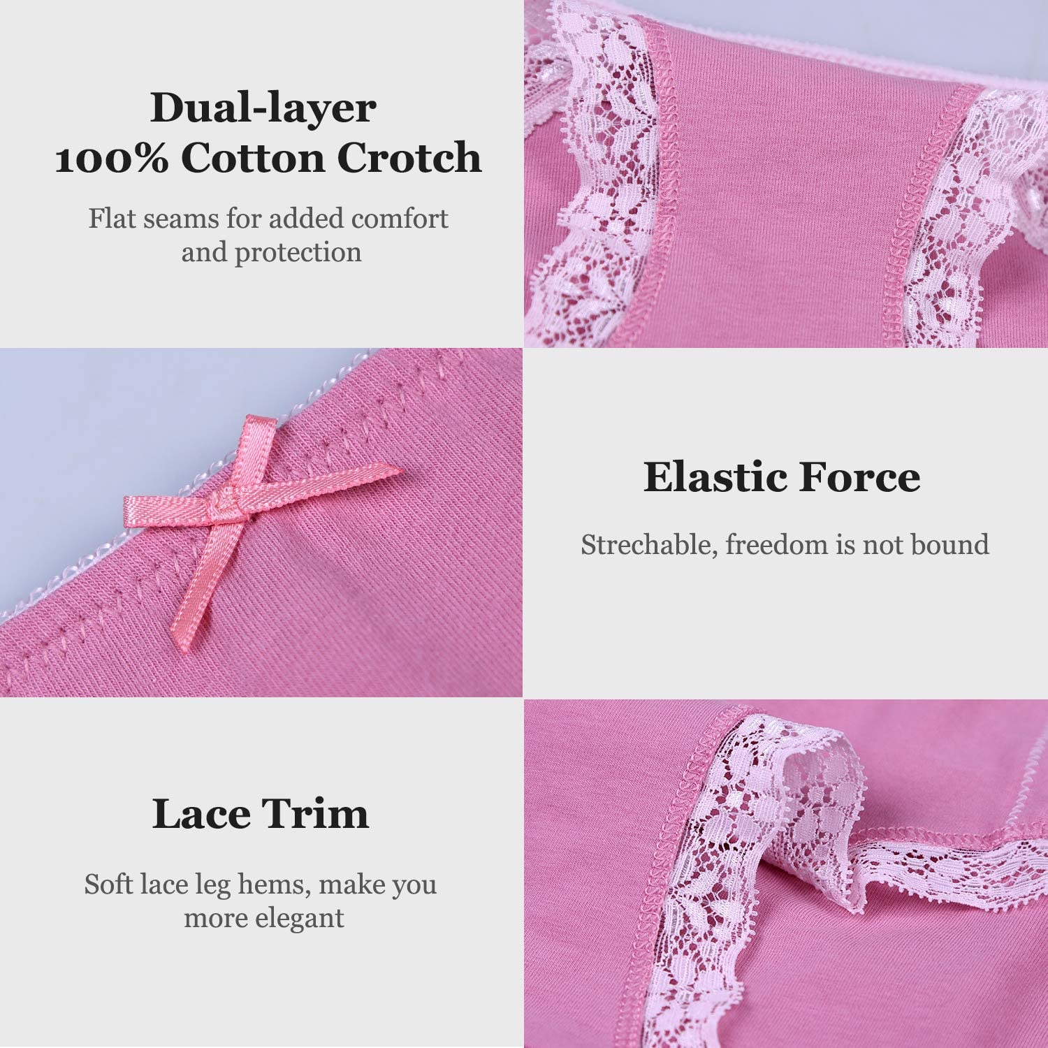 LYYTHAVON Women’S Underwear Breathable Cotton Brief Ladies Panties Apparel & Accessories > Clothing > Underwear & Socks > Underwear LYYTHAVON