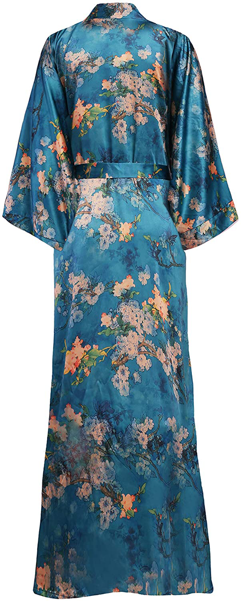 BABEYOND Long Print Kimono Robe Blouse Kimono Cover up Loose Cardigan Top Outwear Apparel & Accessories > Clothing > Sleepwear & Loungewear > Robes KYLIE MAX
