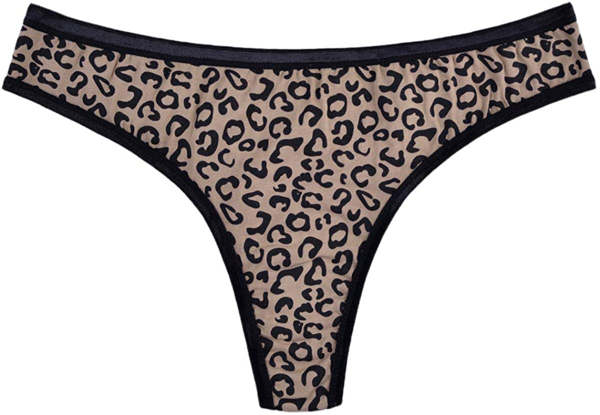 Knitlord 6 Pack Women's Thongs Underwear Cotton Breathable Panties Hipster Bikini Apparel & Accessories > Clothing > Underwear & Socks > Underwear KNITLORD