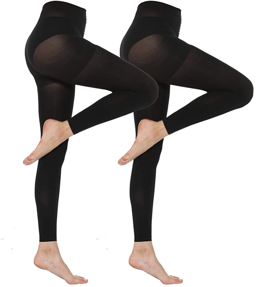 MANZI Women'S 2-6 Pairs Opaque Control Top Tights Comfort Stretch 70 Denier Pantyhose Apparel & Accessories > Clothing > Underwear & Socks > Shapewear MANZI