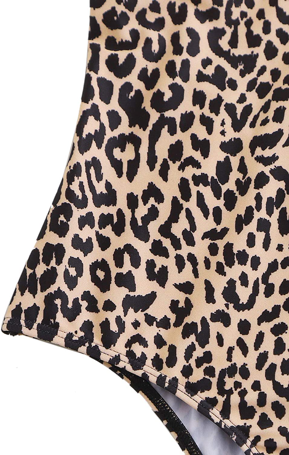 SOLY HUX Women'S Plunge Neck Cross Back High Cut One Piece Bathing Suits Swimsuit Apparel & Accessories > Clothing > Swimwear Kylie Max