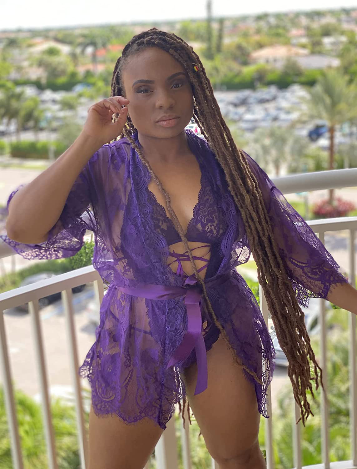 Avidlove Women Deep V Halter Lingerie Teddy One Piece Babydoll Lace Mini Bodysuit Apparel & Accessories > Clothing > Underwear & Socks > Lingerie Avidlove