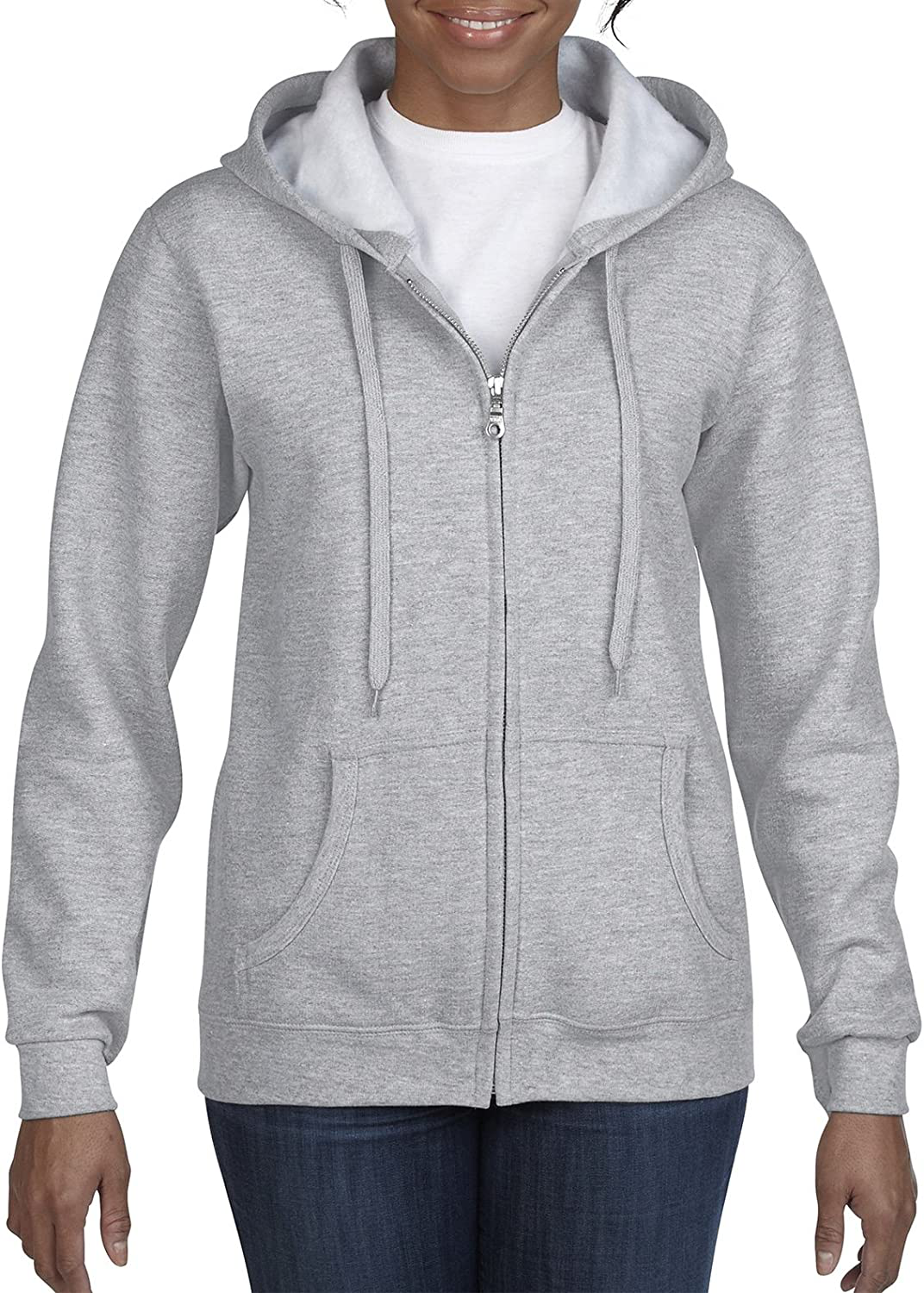 Gildan Women'S Full Zip Hooded Sweatshirt Apparel & Accessories > Clothing > Activewear Kylie Max