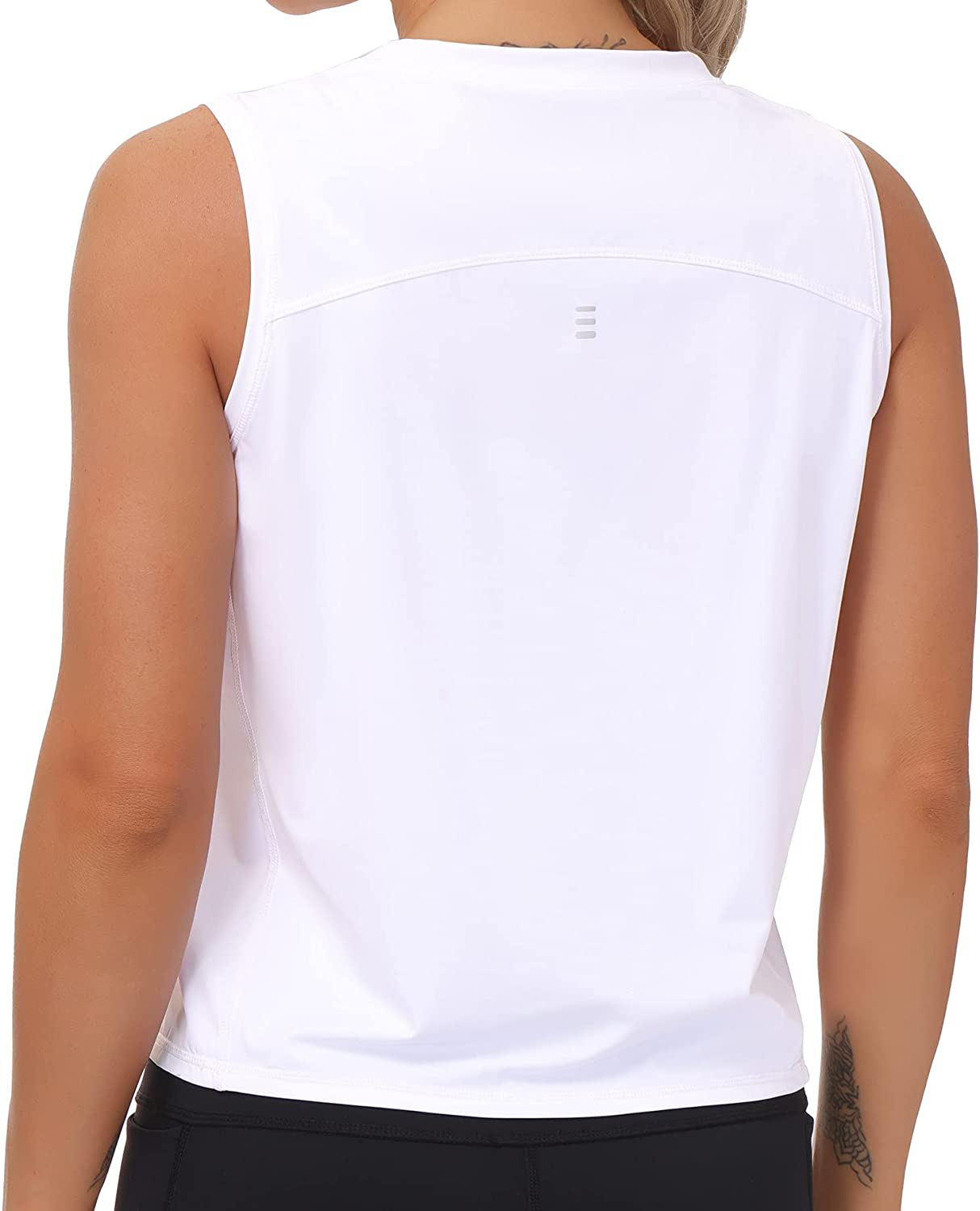 Ice Silk Workout Tops for Women Quick Dry Muscle Gym Running Shirts Sleeveless Flowy Yoga Tank Tops Apparel & Accessories > Clothing > Activewear Kylie Max