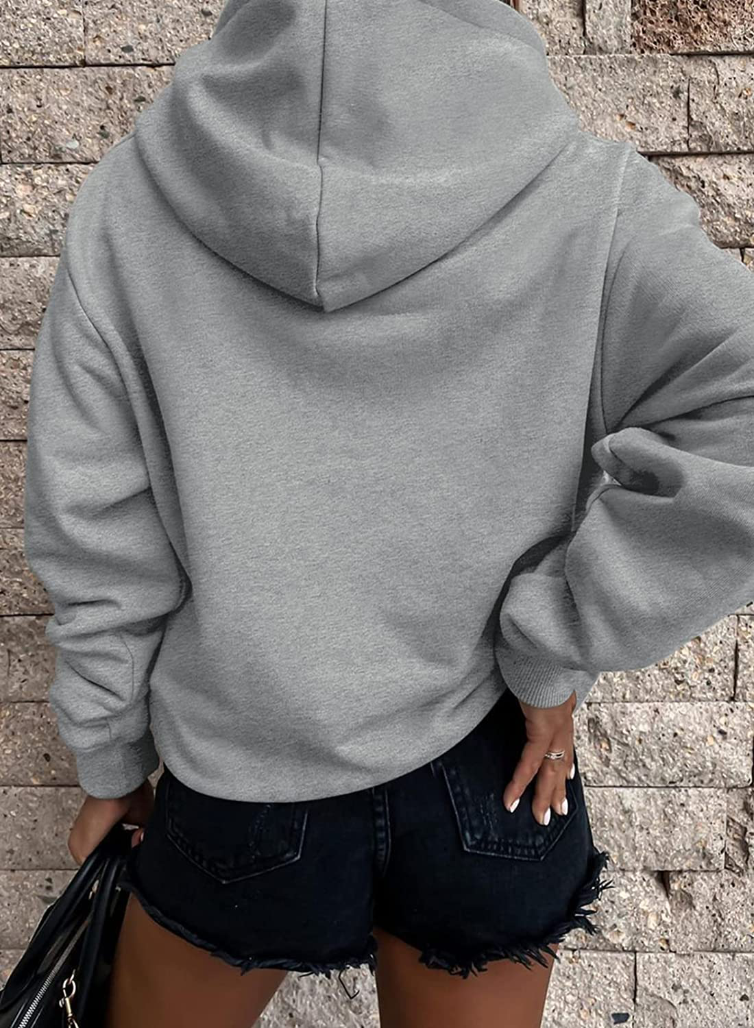 SHEWIN Women'S Casual Hoodies Long Sleeve Solid Lightweight Pullover Tops Loose Sweatshirt with Pocket Apparel & Accessories > Clothing > Activewear Kylie Max