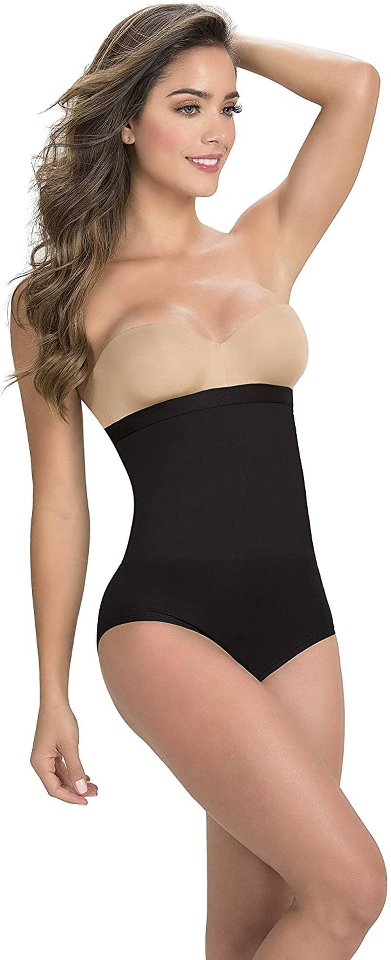 Faja Colombiana Reductora Hip-Hugger Thermal Straples Shapewear Women Black Apparel & Accessories > Clothing > Underwear & Socks > Underwear ShapEager