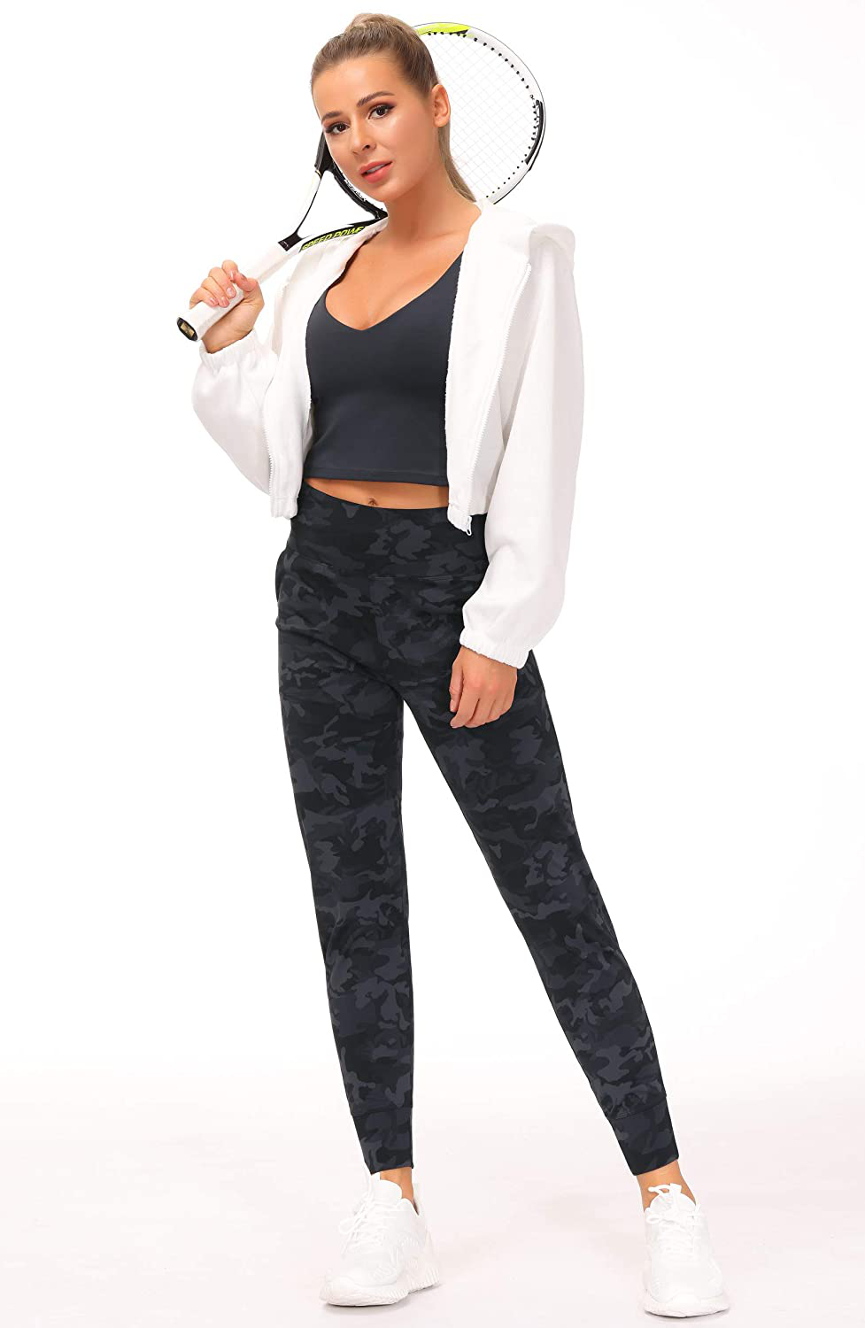 THE GYM PEOPLE Women'S Joggers Pants Lightweight Athletic Leggings Tapered Lounge Pants for Workout, Yoga, Running Apparel & Accessories > Clothing > Activewear Kylie Max