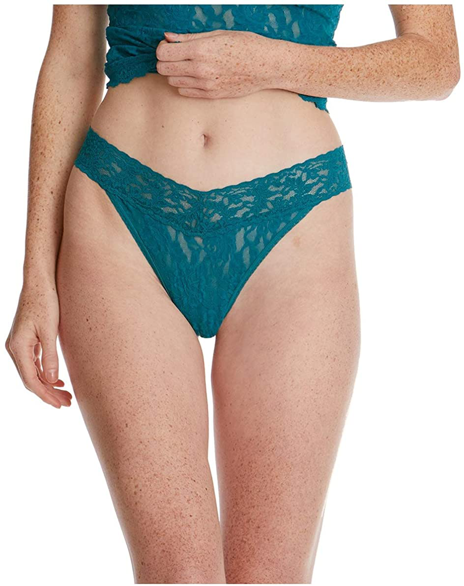 hanky panky Women's Signature Lace Original Rise Thong Apparel & Accessories > Clothing > Underwear & Socks > Underwear hanky panky Night Forest