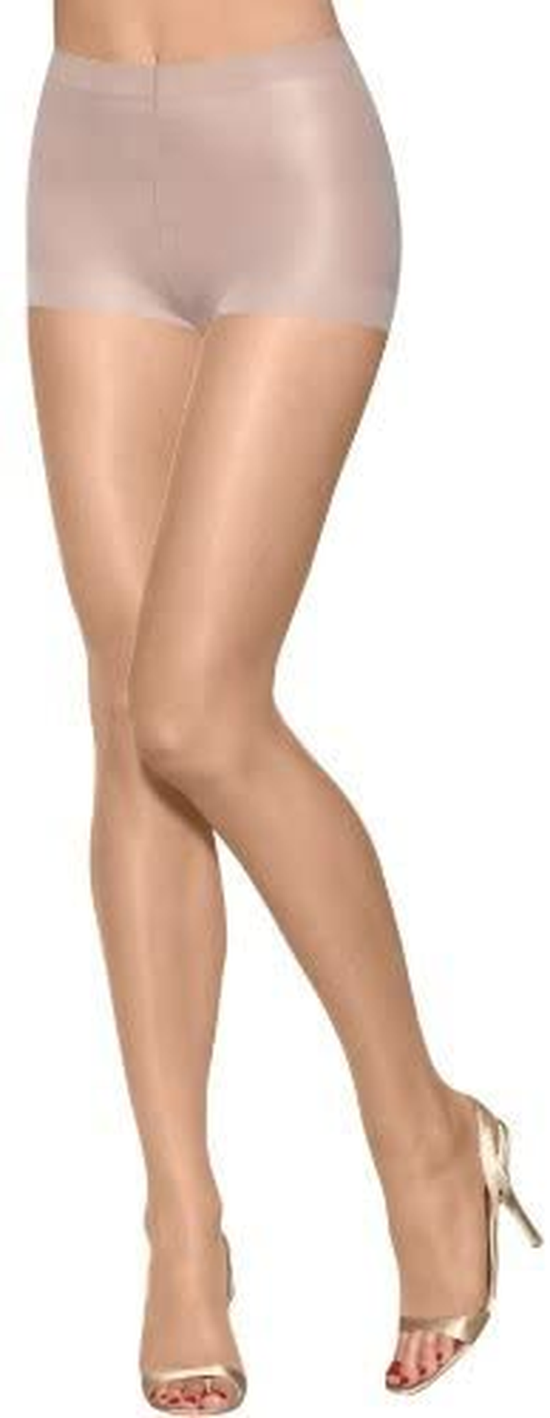Hanes Women'S Ultra Sheer Toeless Control Top (3 Pack) Apparel & Accessories > Clothing > Underwear & Socks > Shapewear Hanes Bisque US Women's CD (Height 5'4"-6'0")