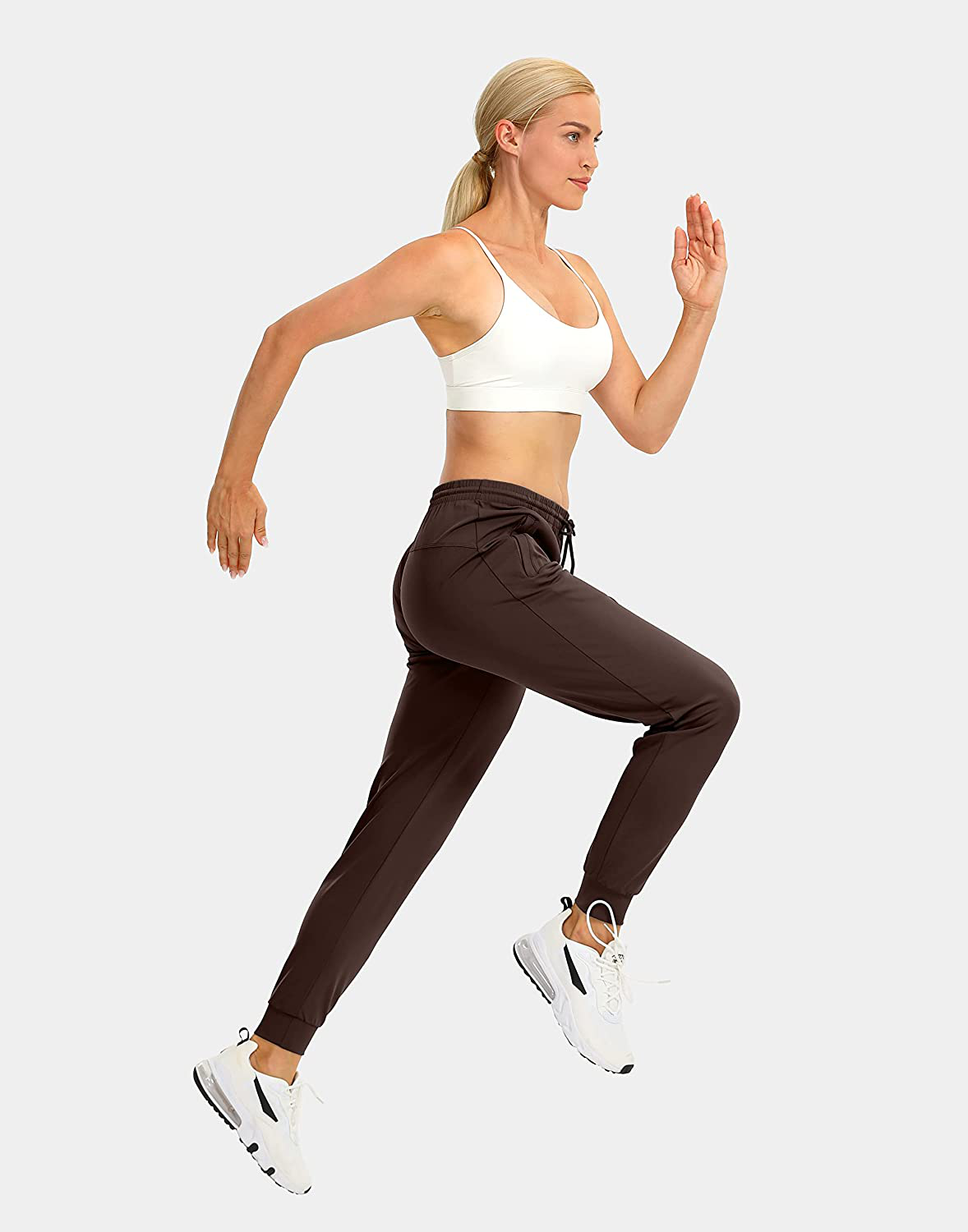 G Gradual Women'S Joggers Pants with Zipper Pockets Tapered Running Sweatpants for Women Lounge, Jogging Apparel & Accessories > Clothing > Activewear Kylie Max