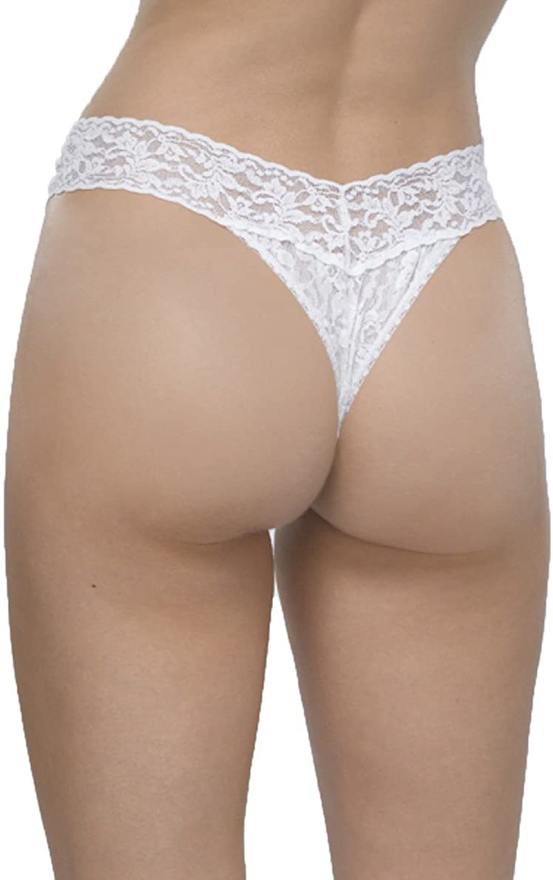 hanky panky, Signature Lace Original Rise Thong 3 Pack, One Size (4-14) Apparel & Accessories > Clothing > Underwear & Socks > Underwear hanky panky