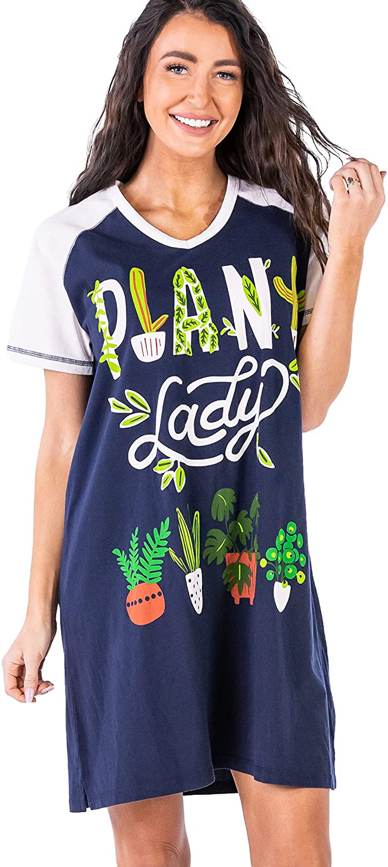 Lazy One V-Neck Nightshirts for Women, Animal Designs Apparel & Accessories > Clothing > Sleepwear & Loungewear > Nightgowns Kylie Max