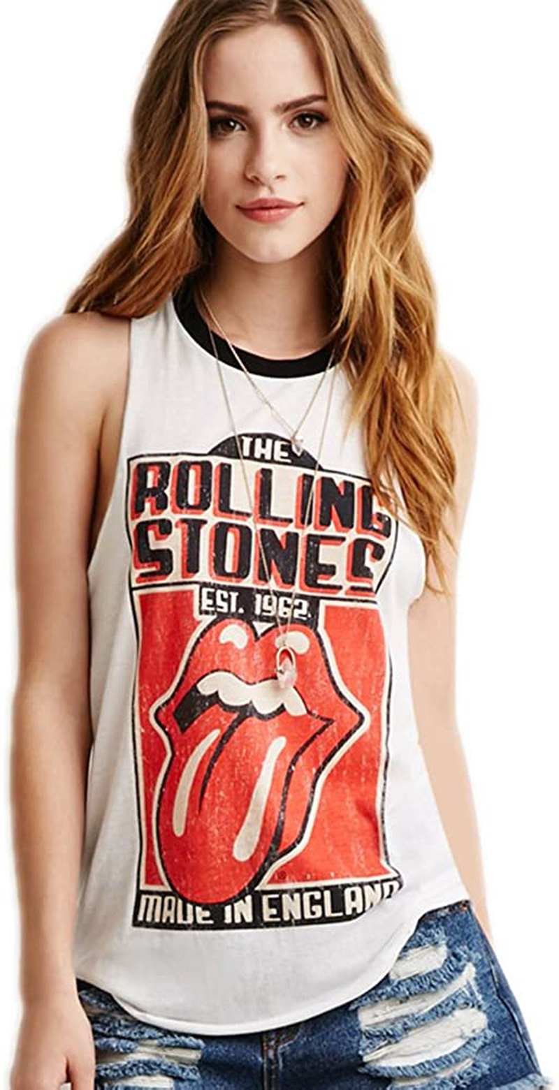 VOGUE CODE Women'S Stylish Tongue Print Camisole Shirt Tank Top I-Shaped Vest Apparel & Accessories > Clothing > Activewear Kylie Max